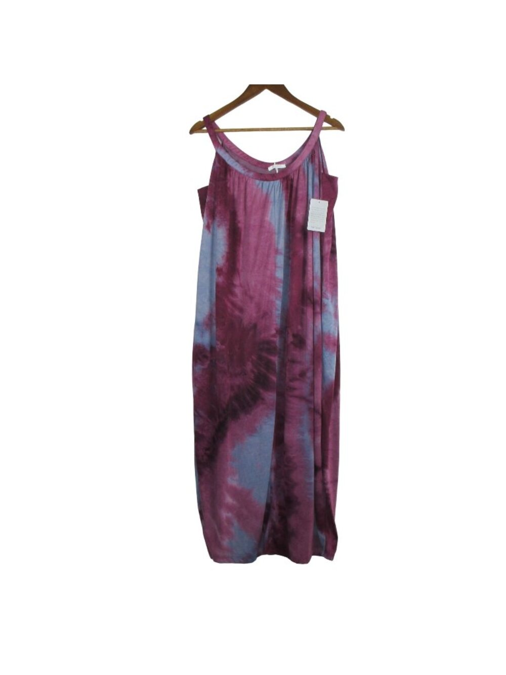Stitchdrop Women's Tie-Dye Long Relaxed Watercolor Dress Size S Oversized